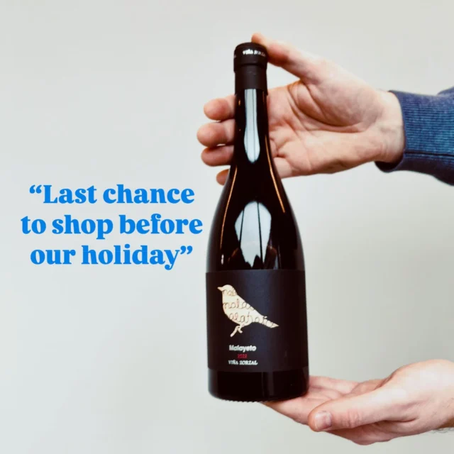 “Laatste kans om uw favorietjes te komen shoppen voor ons verlof. Tot morgen!”
